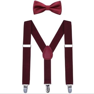 Kids suspenders and bow tie set